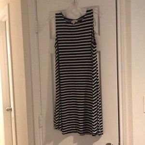 LOFT Sleeveless swing dress.